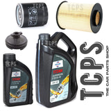 FOR FORD KUGA 2.0 TDCI MK2 2012> SERVICE KIT 6L 0W30 & AIR AND OIL FILTER PLUG