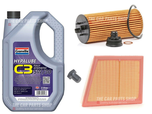 FOR BMW 216D 1.5 DIESEL ACTIVE TOURER F45 SERVICE KTI 5L GRANVILLE & AIR OIL KIT