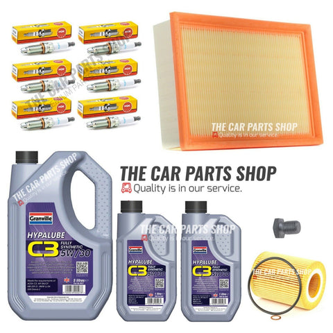 FOR BMW 330i CLUBSPORT E46 SERVICE KIT AIR FILTER OIL FILTER NGK PLUGS + 7L OIL