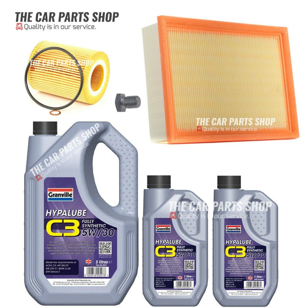 FOR BMW 330i CLUBSPORT E46 SERVICE KIT GRANVILLE C3 7L & NEW AIR OIL FILTER KIT