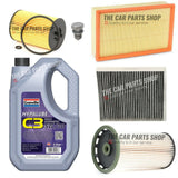 FOR AUDI A3 1.6 TDI ULTRA  MK3 8V FULL SERVICE KIT WITH GRANVILLE 5W30 OIL 5L