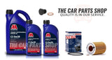 FOR BMW 330i E46 PETROL BOSCH SERVICE KIT BOSCH OIL FILTER & 7L MILLERS 5W-30