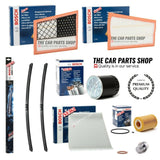 FULL BOSCH SERVICE FILTERS KIT AND FRONT WIPERS PAIR FOR MERCEDES E320