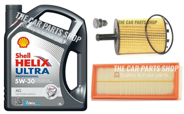SERVICE KIT FOR SKODA OCTAVIA 1.9 TDI (BKC) NEW AIR OIL FILTER AND 5L SHELL OIL