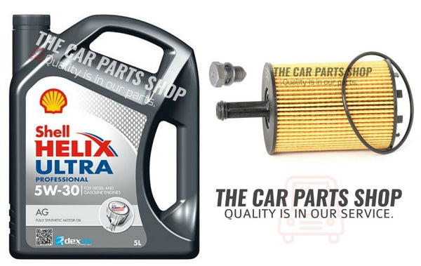 SERVICE KIT FOR SKODA OCTAVIA 1.9 TDI (BKC) 5L SHELL HELIX 5W30 AND OIL FILTER