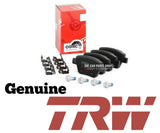 FOR AUDI A3 2.0 TDI MK2 HIGH QUALITY REAR AXLE TRW BRAKE PADS