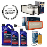 BOSCH SERVICE KIT FOR BMW X6 3.0 DIESEL F16 7L MILLERS 5W30 & AIR OIL CABIN OEM