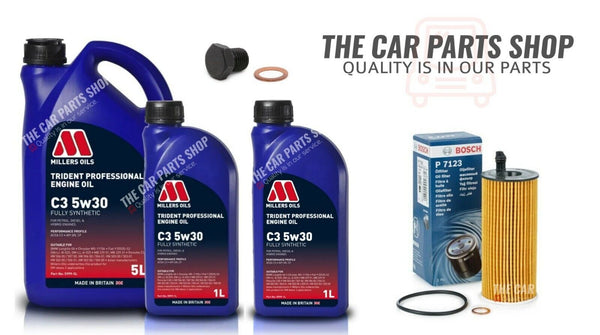 BOSCH SERVICE KIT FOR BMW X6 3.0 DIESEL F16 7L MILLERS WITH NEW BOSCH OIL FILTER