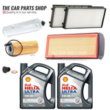 FOR BMW X6 3.0 F16 10 LITRE SHELL SERVICE KIT WITH ALL NEW FILTERS AND SUMP PLUG