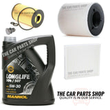 FITS SKODA FABIA 1.6 TDI 10-15 SERVICE KIT 5L 504-507 5W30 & AIR OIL POLLEN NEW