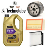 FOR RENAULT CLIO 1.5 DCI DIESEL SERVICE KIT 5L 5W40 & AIR OIL CABIN FILTER PLUG