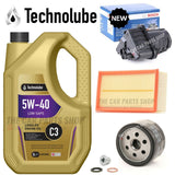 FOR RENAULT CLIO 1.5 DCI DIESEL SERVICE KIT NEW FUEL OIL AIR FILTER & 5W40 5L