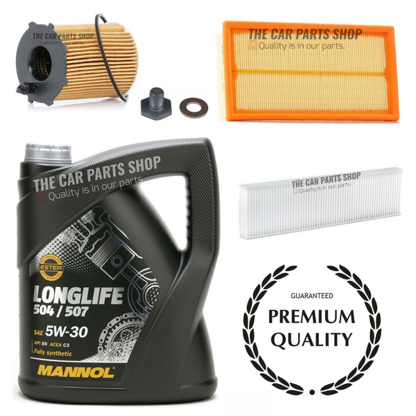 FOR MINI COOPER 1.6 D R56 2007-2010 SERVICE KIT 5L 504 507 OIL & AIR OIL POLLEN