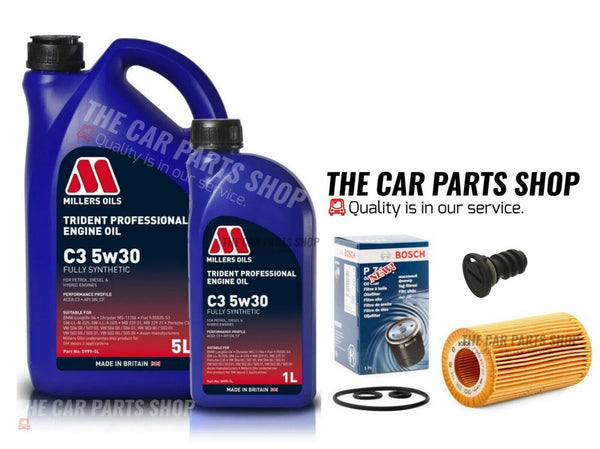 FOR MERCEDES C220 S205 2014-18 SERVICE KIT WITH 6 LITRES MILLERS PROFESSIONAL