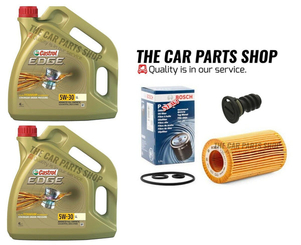 CASTROL OIL CHANGE SERVICE KIT FITS MERCEDES C220 S205 2014-18 BOSCH OIL FILTER