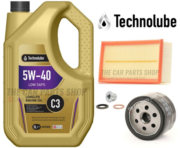 FOR RENAULT CLIO 1.5 DCI DIESEL SERVICE KIT 5L 5W40 + AIR AND OIL FILTER & PLUG