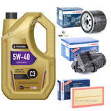 BOSCH SERVICE KIT FITS RENAULT CLIO 1.5 DCI 09-11 5W40 OIL & BOSCH FUEL OIL AIR