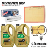 FOR VW TRANSPORTER 2.5 TDI MK5 T30 SERVICE KIT AIR OIL FUEL & 10L 5W30 MOTOR OIL