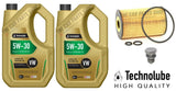 FOR VW TRANSPORTER 2.5 TDI MK5 T30 SERVICE KIT 10L TECHNOLUBE & OIL FILTER SET
