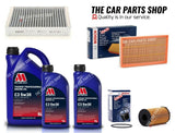 BOSCH SERVICE KIT FOR JAGUAR S TYPE 2.7D 7L MILLERS OIL & BOSCH AIR OIL POLLEN