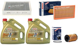 BOSCH SERVICE KIT FOR JAGUAR S TYPE 2.7D WITH 8 LITRES CASTROL EDGE 5W30