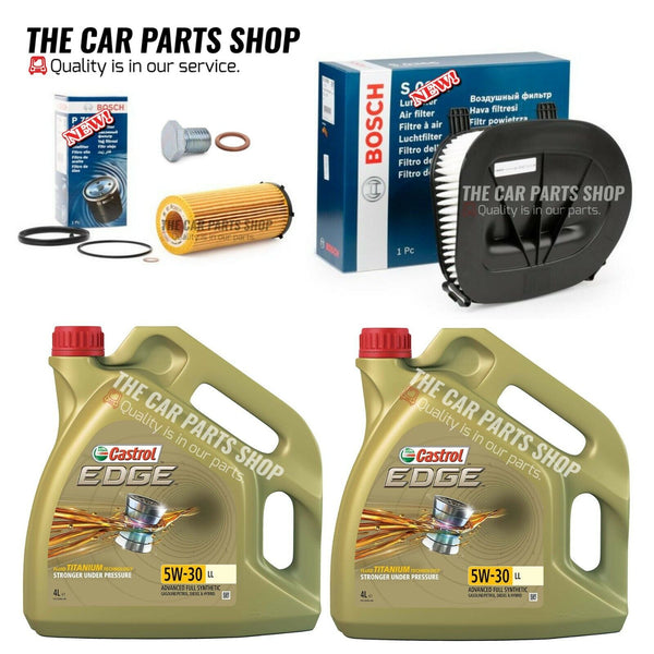 BOSCH SERVICE KIT WITH CASTROL EDGE 5W30 FOR BMW X3 X5 & X6 3.0 XDRIVE DIESEL