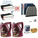 BOSCH SERVICE KIT TO FIT MERCEDES E-CLASS E350 CDI C207 3 FILTERS AIR OIL CABIN