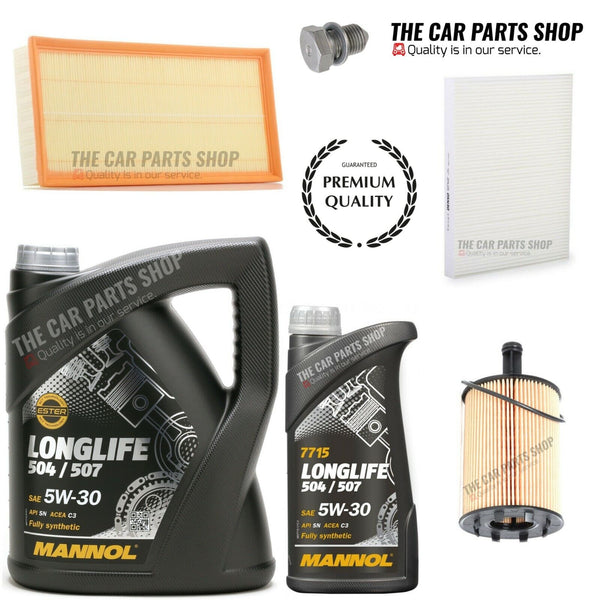 SERVICE KIT FOR AUDI TT 3.2 V6 MK2 6L OIL & AIR OIL POLLEN SUMP PLUG NEW