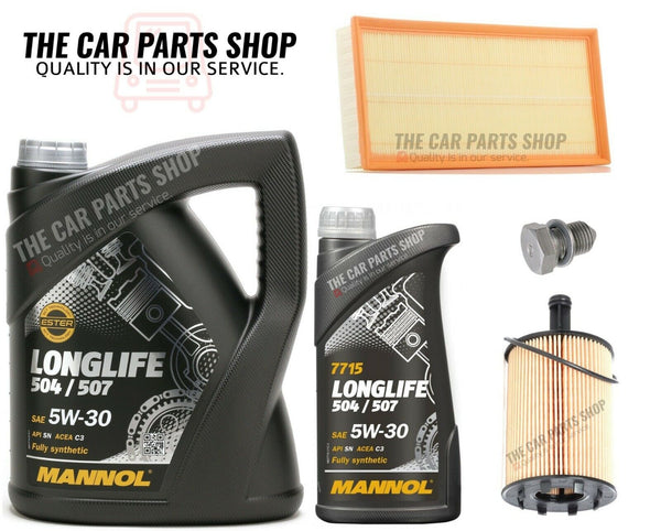 SERVICE KIT FOR AUDI TT 3.2 V6 MK2 6 LITRES MANNOL & OIL FILTER AIR FILTER PLUG