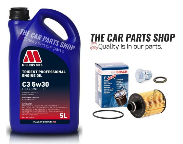 BOSCH SERVICE KIT FOR VAUXHALL INSIGNIA 2.0 CDTI MK1 WITH NEW BOSCH OIL FILTER