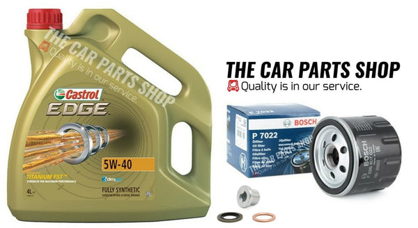 FOR RENAULT CLIO 1.5 DCI PREMIUM SERVICE KIT 4L CASTROL 5W40 & BOSCH OIL FILTER