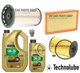 FOR VW GOLF 2.0 TDI ESTATE MK7 SERVICE KIT FUEL OIL AIR & 6L 5W30 LONGLIFE OIL