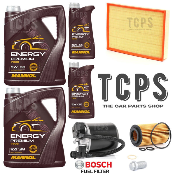 FOR MERCEDES SPRINTER CDI 313 SERVICE KIT 12L OIL + AIR OIL + BOSCH FUEL PACK OE