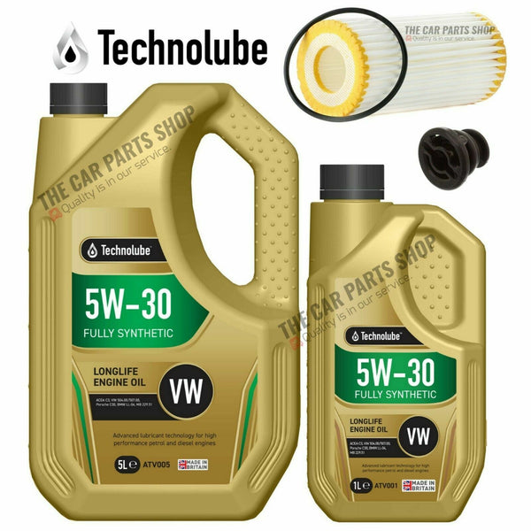 FOR VW GOLF 2.0 TDI ESTATE MK7 SERVICE KIT OIL FILTER & 6L 5W30 LONGLIFE OIL