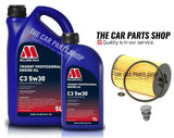 TO FIT VW GOLF 2.0 TDI ESTATE MK7 PREMIUM MILLERS SERVICE KIT WITH 6L OIL