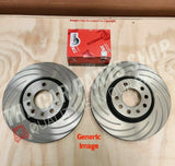 FOR VW SCIROCCO R MK3 SLOTTED REAR DISCS 310MM & REAR TRW PADS