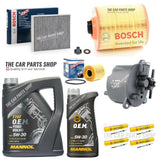 FULL BOSCH SERVICE KIT & NGK GLOW PLUGS X 4 TO FIT FORD MONDEO MK4 2.2 TDI