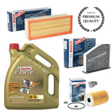 BOSCH SERVICE KIT FOR AUDI A3 2.0 TDI MK2 5L CASTROL EDGE & 3 BOSCH FILTERS NEW