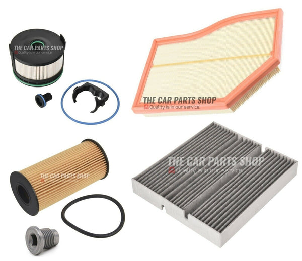 FOR MERCEDES A180D W177 1.5 DIESEL 2018> PREMIUM SERVICE FILTER KIT & SUMP PLUG