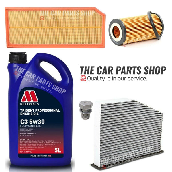 MILLER'S LONGLIFE SERVICE KIT FOR AUDI TT COUPE 2.0 TFSI MK2 + AIR OIL POLLEN