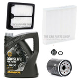 FITS HONDA JAZZ MK2 2002> SERVICE KIT 5L LONGLIFE OIL & AIR OIL CABIN SUMP PLUG
