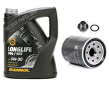 FITS HONDA JAZZ 1.4 MK2 2002> SERVICE KIT 5L LONGLIFE + NEW OIL FILTER + PLUG