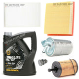FOR AUDI A4 2.0 TDI MK3 B7 S-LINE LONGLIFE SERVICE KIT 5L OIL & FULL FILTER PACK