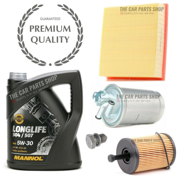 FOR AUDI A4 2.0 TDI MK3 B7 S-LINE LONGLIFE SERVICE KIT FUEL OIL AIR WITH 5L OIL