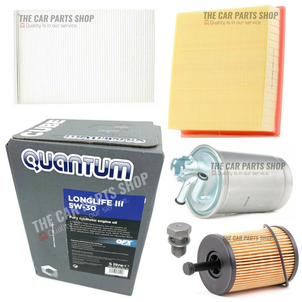 PREMIUM SERVICE KIT WITH GENUINE QUANTUM OIL FITS AUDI A4 2.0 TDI MK3 B7 S-LINE