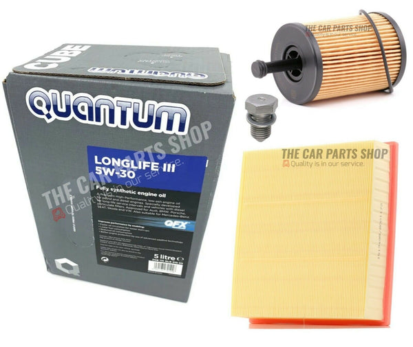 PREMIUM SERVICE KIT FITS AUDI A4 2.0 TDI MK3 2 FILTERS AIR OIL & 5L QUANTUM 5W30