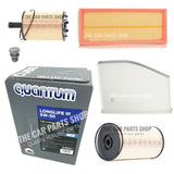 FITS VW SCIROCCO 2.0 TDI 2008> FULL SERVICE KIT WITH QUANTUM LONGLIFE 3 5W30 OIL
