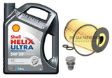 FOR VW POLO 1.6 TDI 2009> SHELL HELIX SERVICE KIT WITH NEW OIL FILTER & PLUG