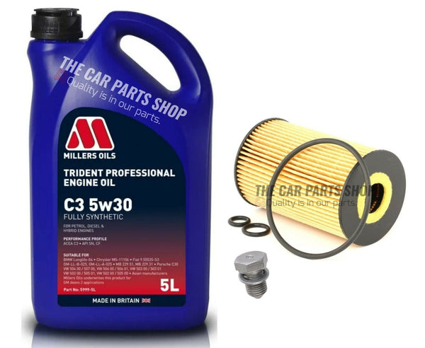 SERVICE KIT FITS VW POLO 1.6 TDI 2009> WITH MILLERS LONGLIFE PROFESSIONAL OIL