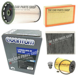 TO FIT VW GOLF GT TDI 2.0 BLUEMOTION MK7 SERVICE KIT + QUANTUM LONGLIFE 5W30 OIL